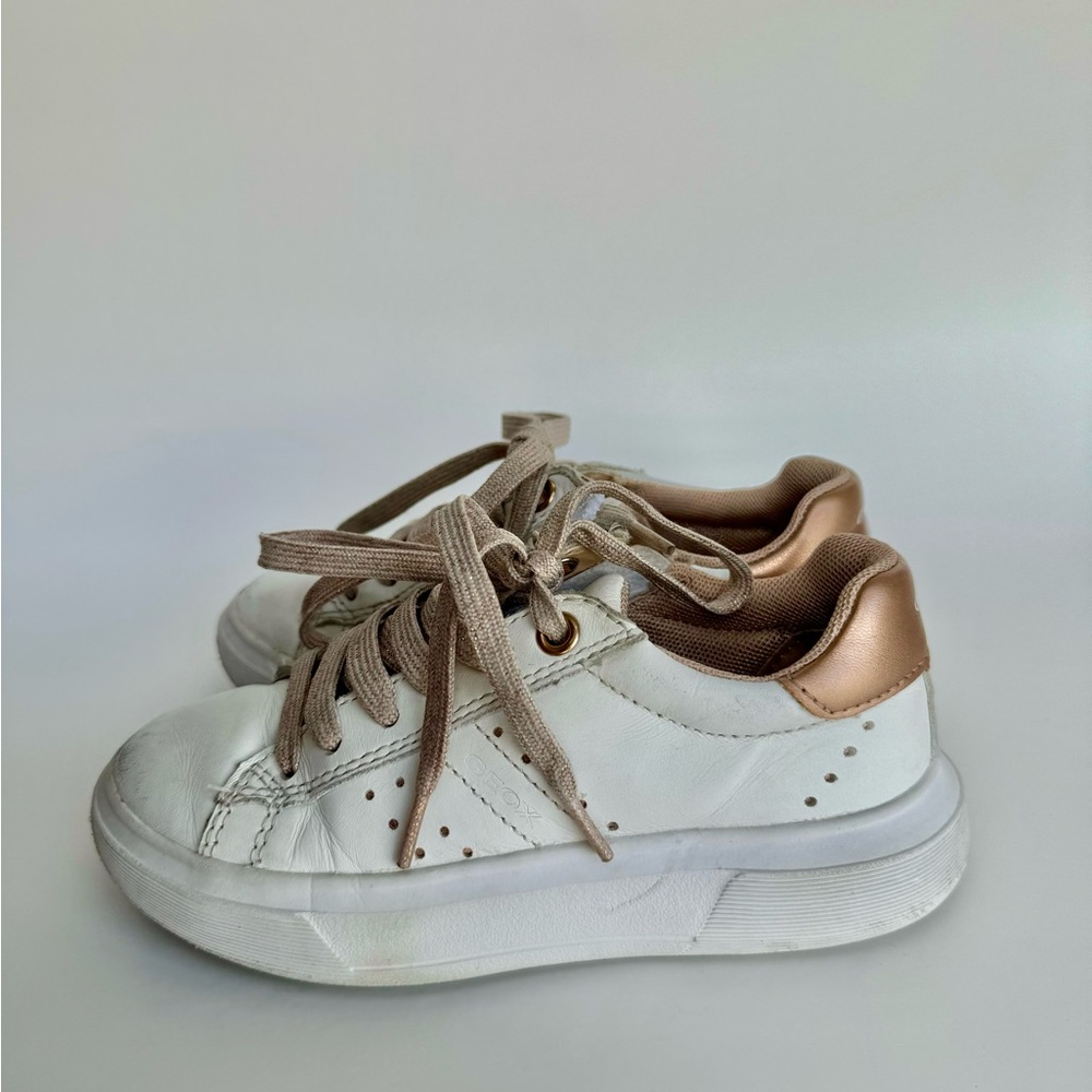 GEOX Kids Leather Sneakers - Size 28 (10.5 US)